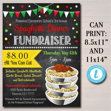 dinner fundraiser ideas